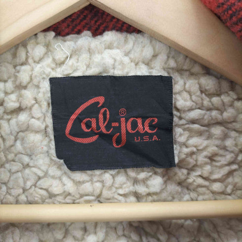 Cal-Jac 70S バッファローチェック 裏ボア ウールジャケット メンズ
