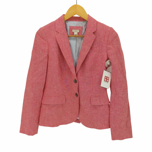 ジェイクルー J.CREW リネン混 テーラード ジャケット レディース JPN:2