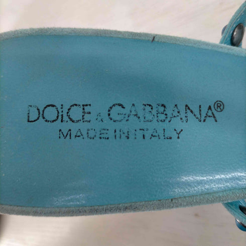 ドルチェアンドガッバーナ DOLCE&GABBANA ビジュー装飾 メタルヒール サンダル レディース EUR:35