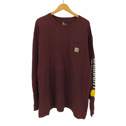 カーハート Carhartt ORIGINAL FIT 袖プリント ロングTシャツ メンズ 2XL