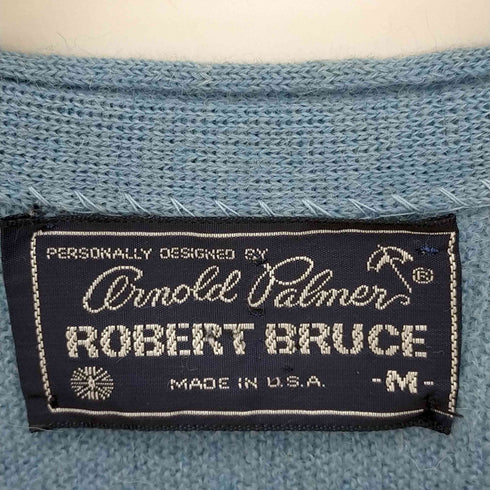 アーノルドパーマー Arnold Palmer 80s USA製 ROBERT BRUCE ウールカーディガン メンズ import:M