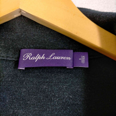 ラルフローレンパープルレーベル RALPH LAUREN PURPLE LABEL シルク55% ポニー刺しゅうハーフジップカットソー メンズ JPN:S