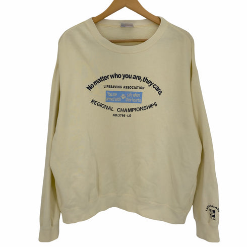 ライフガード LIFE GUARD 90s ライフガード クルーネックスウェット メンズ import:L