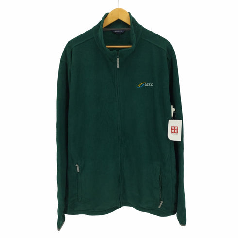ランズエンド LANDS END ヴィンテージ 企業ロゴ ビッグシルエット フルジップ フリース ジャケット メンズ import:XXL