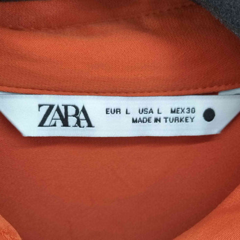 ザラ ZARA レーヨン100 L/S シャツ レディース import:L