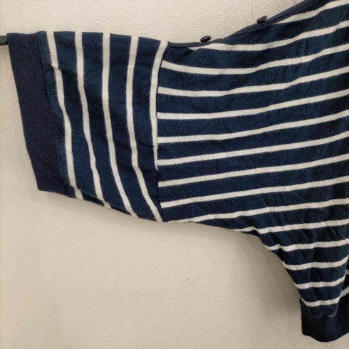 バーバリーブルーレーベル BURBERRY BLUE LABEL ロゴ刺繍 ボーダーニット レディース EUR:38