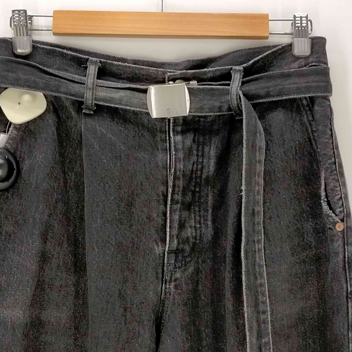 ダブレット doublet 17SS SILK DENIM WIDE TROUSER メンズ JPN：M