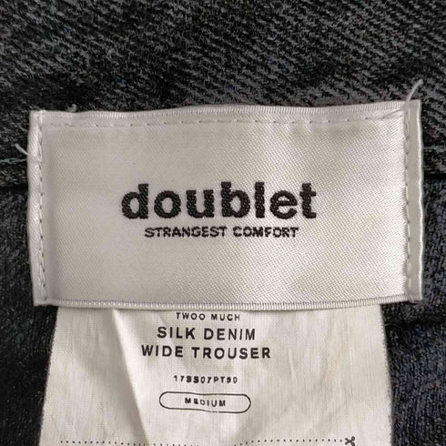 ダブレット doublet 17SS SILK DENIM WIDE TROUSER メンズ JPN:M