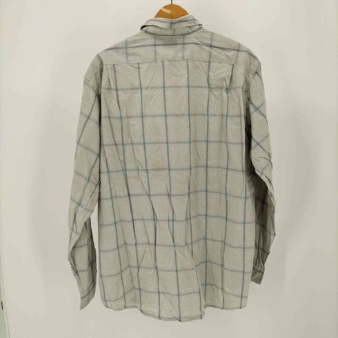 ラコステ LACOSTE 90-2000s ヴィンテージ ワンポイント ポケット チェック柄 L/S シャツ メンズ 44