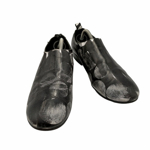 コムデギャルソンオムプリュス COMME des GARCONS HOMME PLUS 水玉 ドット レザー スリッポン シューズ メンズ JPN:27