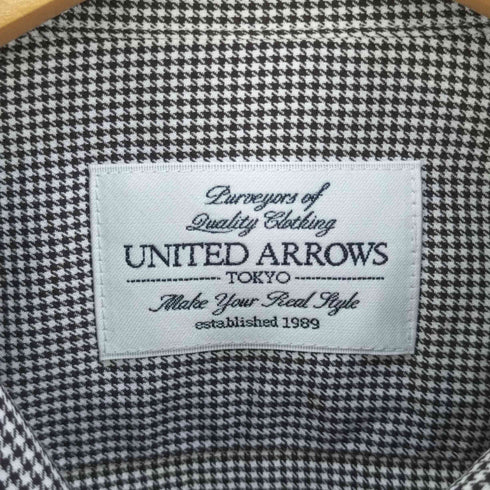 ユナイテッドアローズ UNITED ARROWS ワイドカラー ブロード チェック シャツ メンズ 37