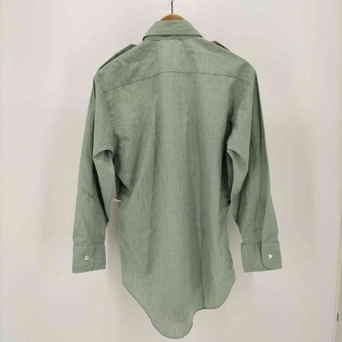 ユーエスアーミー US ARMY 82年製 エポレット ドレスシャツ L/S ミリタリー シャツ メンズ 15 1/2