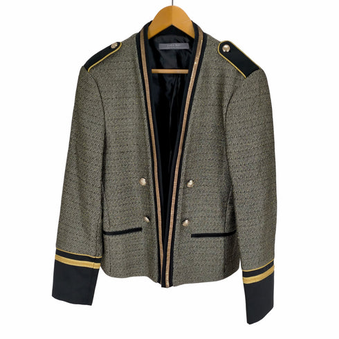 ザラマン ZARA MAN ラメ糸 金釦 スネークチェーンデザインジャケット メンズ