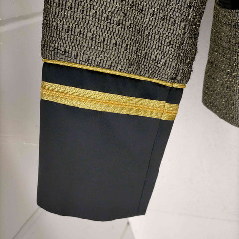 ザラマン ZARA MAN ラメ糸 金釦 スネークチェーンデザインジャケット メンズ