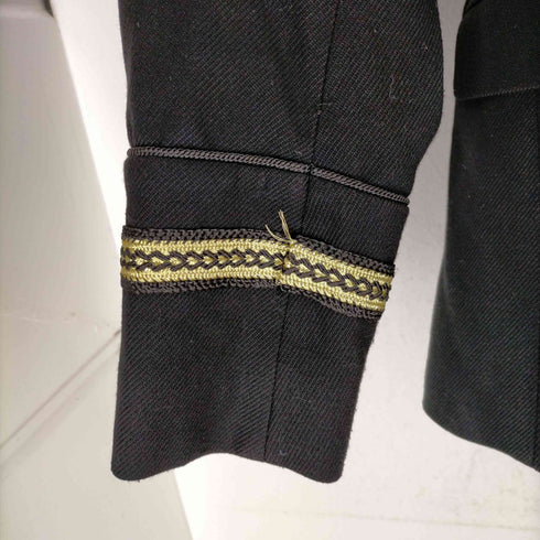 ザラ ZARA 銀ボタン ロゴ装飾軍服 メンズ US:40
