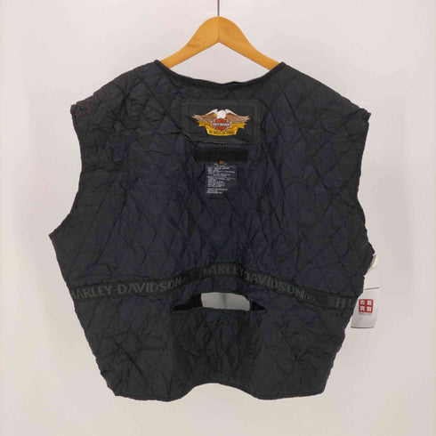 ハーレーダビッドソン HARLEY-DAVIDSON 80-90s ヴィンテージ ブランドロゴ ライン キルティング ライナー ベスト ジャケット メンズ 3XL