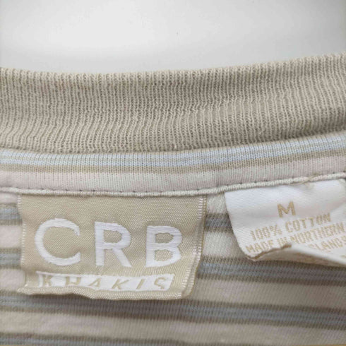 CRB KHAKIS 90S USA製 クルーネック S/S ボーダー Tシャツ メンズ import:M