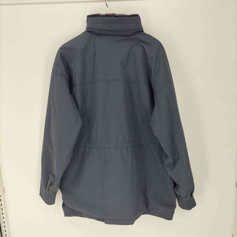 ウールリッチ WOOLRICH 80S USA製 紺タグ 裏地チェックブランケット 比翼 ジップアップ ジャケット メンズ import:XL