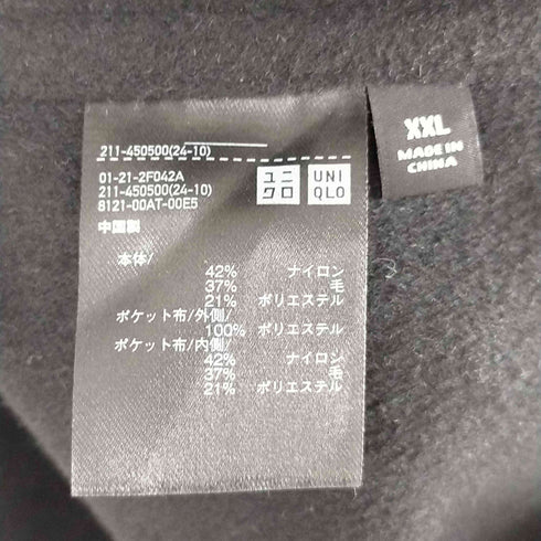 ユニクロ UNIQLO ダブルフェイスロングコート レディース JPN:XXL