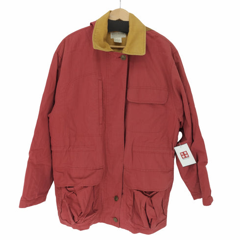 バナナリパブリック BANANA REPUBLIC 80-90S SAFARI & TRAVEL 裏地キルティング フーデッド ハンティング ジャケット ガチャポケ メンズ import:M