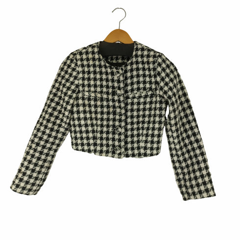 ダーリッチ Darich 23AW ノーカラーチェックツイードジャケット レディース FREE