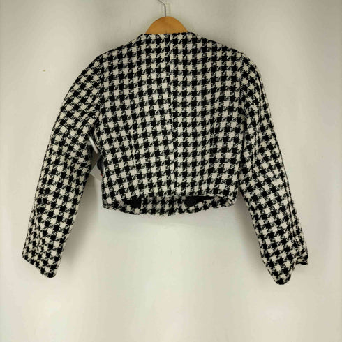 ダーリッチ Darich 23AW ノーカラーチェックツイードジャケット レディース FREE