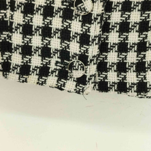 ダーリッチ Darich 23AW ノーカラーチェックツイードジャケット レディース FREE