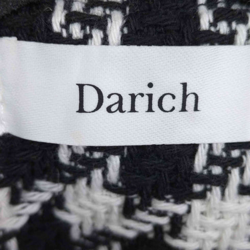 ダーリッチ Darich 23AW ノーカラーチェックツイードジャケット レディース FREE