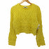 ザラ ZARA Cable Knit Sweater Pompom コットンニット レディース import:L
