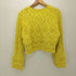 ザラ ZARA Cable Knit Sweater Pompom コットンニット レディース import:L