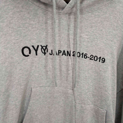 オーワイ OY 別注チェックフェイクレイヤードプルオーバーパーカー メンズ