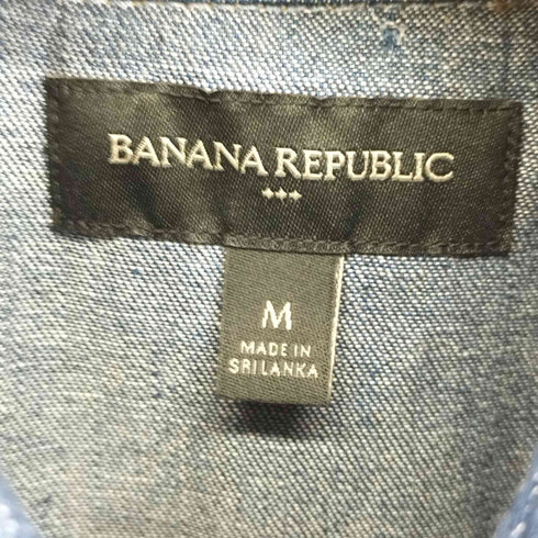 バナナリパブリック BANANA REPUBLIC ウエスタン デニム L/S シャツ メンズ import:M