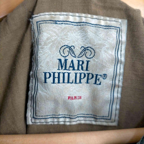 MARI PHILIPPE イングランド製 襟コーデュロイ ブラックウォッチ オイルドジャケット メンズ 42