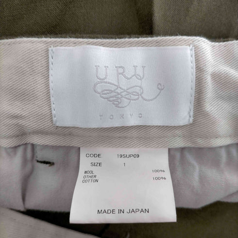 ウル URU WOOL 2TUCK EASY PANTS メンズ JPN:1