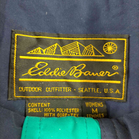 エディーバウアー Eddie Bauer 黒タグ後期 ウインドシールド フーデッド ナイロンジャケット GORE-TEXラミネーション レディース import:M