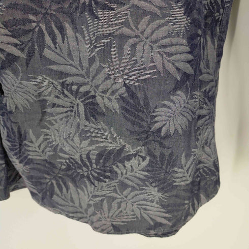 ランバン LANVIN リーフ柄長袖シャツ メンズ 50