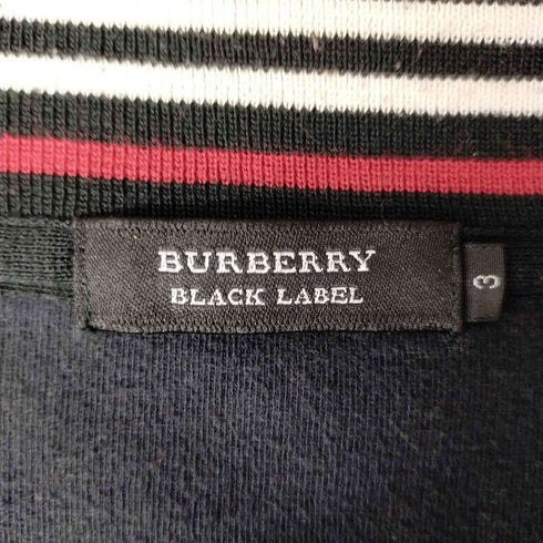 バーバリーブラックレーベル BURBERRY BLACK LABEL ジップアップ ナイロン切替 トラックジャケット メンズ JPN:3