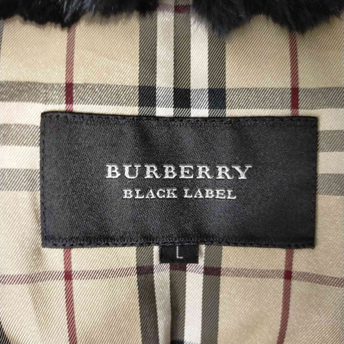 バーバリーブラックレーベル BURBERRY BLACK LABEL キルティング 裏地ノバチェック ダウンジャケット メンズ import:L