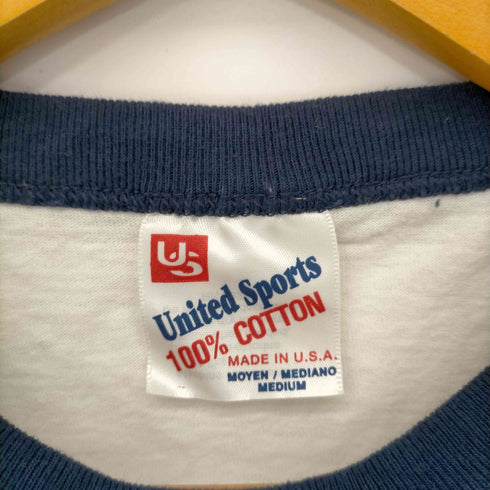 ユナイテッドスポーツ UNITED SPORTS 90S MADE IN USA リンガーTシャツ メンズ import:M