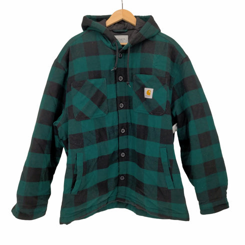 カーハートワークインプログレス Carhartt WIP HOODED CHECK SHIRT JAC メンズ import:XL