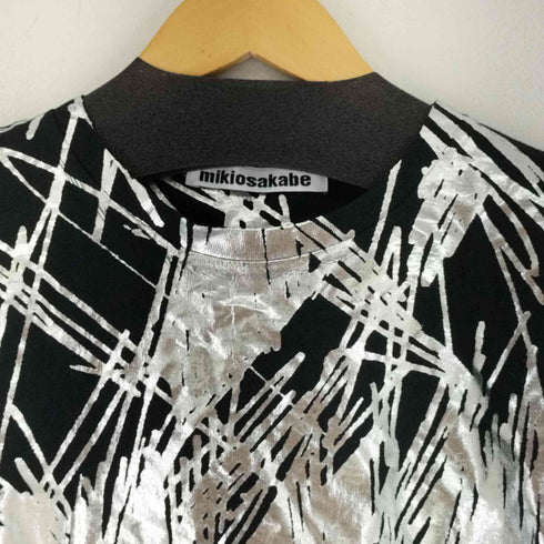 ミキオサカベ Mikio Sakabe コラボ銀箔押しTシャツ メンズ