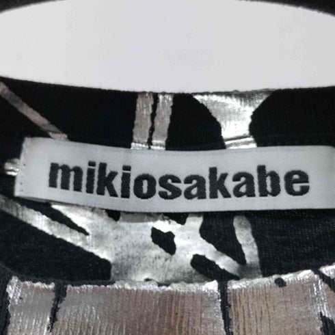 ミキオサカベ Mikio Sakabe コラボ銀箔押しTシャツ メンズ