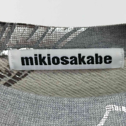 ミキオサカベ Mikio Sakabe コラボ銀箔押しスウェット メンズ