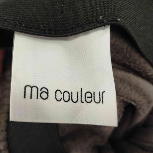 ma couleur ベロアコーデュロイパンツ 裾スリット レディース 34