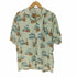 HO ALOHA ハワイ製 総柄 レーヨン S/S アロハシャツ レディース import:L