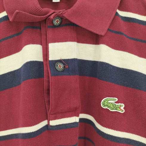 シュミーズ ラコステ CHEMISE LACOSTE ワンポイント 刺繍 ボーダー S/S ポロシャツ レディース 4