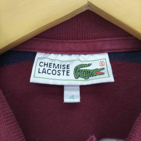 シュミーズ ラコステ CHEMISE LACOSTE ワンポイント 刺繍 ボーダー S/S ポロシャツ レディース 4