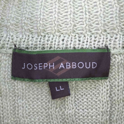 ジョセフアボード JOSEPH ABBOUD ハイネック コットンニットカーディガン メンズ LL
