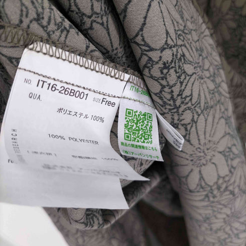 アイテムズ アーバンリサーチ ITEMS URBAN RESEARCH 21AW 花柄ラグランワンピース レディース FREE