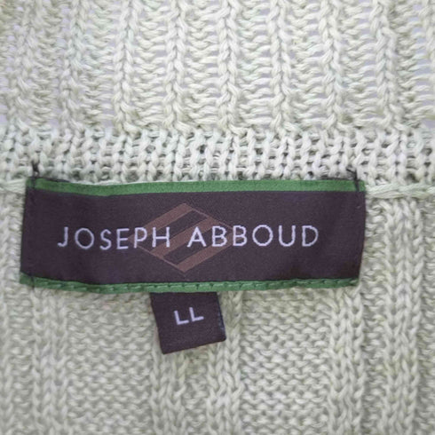 ジョセフアボード JOSEPH ABBOUD ハイネック コットンニットカーディガン メンズ LL